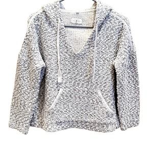 Lou & Grey White and Gray Hoodie Size XS
